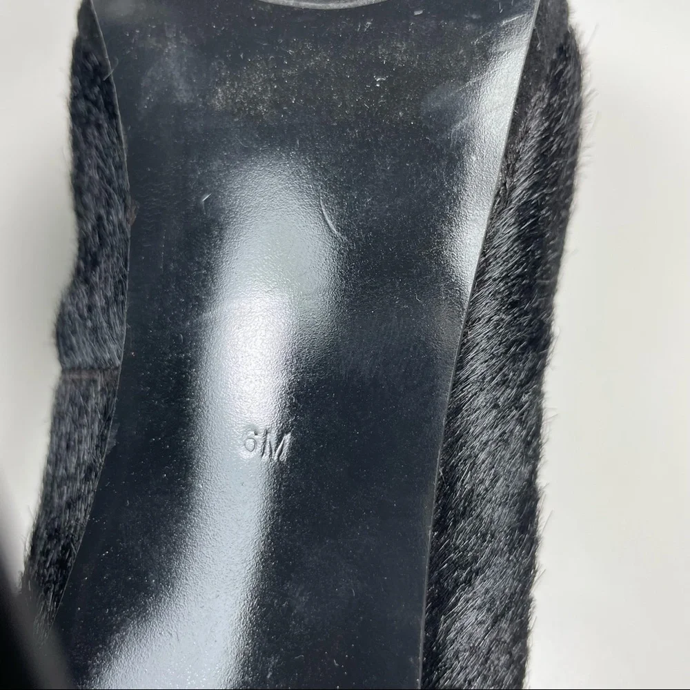 Lauren Ralph Lauren black cowhide black suede Mary Janes pumps Size 6 - Picture 8 of 10